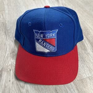 Vintage New York Rangers Hat Snapback NHL Blue Red Top of the‎ World Wool Cap